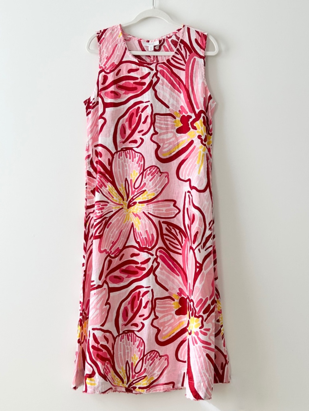 Charter Club 100% Linen Floral Maxi Dress